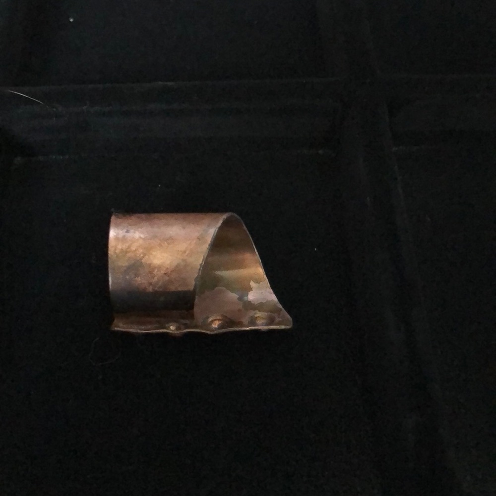 Unique Tarnished Copper Ring - image 2